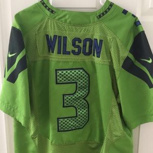 Russel Wilson Seattle Seahawks neon jersey